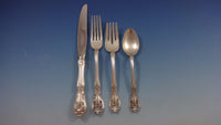 Chateau Rose by Alvin Sterling Silver Flatware Set For 12 Service 101 Pieces