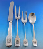 Norman Plain by Shreve Sterling Silver Flatware Set Service 267 pieces Dinner