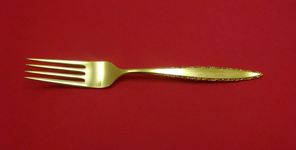 Lace Point Vermeil by Lunt Sterling Silver Regular Fork 7 1/2"