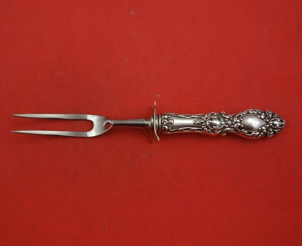 Lucerne by Wallace Sterling Silver Steak Carving Fork HH WS 8 3/4" Serving