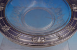 International Sterling Silver Etched Glass Bowl / Candy Dish #145 (#1566)