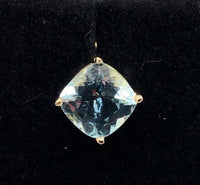 14k Yellow Gold 2.46cttw Genuine Natural Aquamarine Stud Earrings (#J6324)