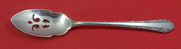 Chased Romantique by Alvin Sterling Silver Olive Spoon Pierced 5 3/4" Custom