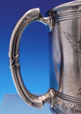 Gorham Sterling Silver Baby Cup #3721 Bright-Cut with Flowers Leaves (#9083)
