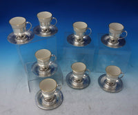 La Paglia by International Sterling Silver Demitasse Set 16pc Liners Box (#6060)