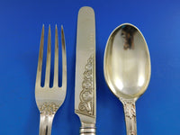 Bacchanalian English Sterling Silver Flatware Dessert Set 12 pieces Vermeil