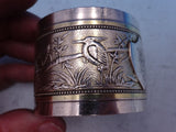 Japanese by Gorham Whiting Sterling Silver Napkin Ring Orig 1 7/8" Bird GW Bands