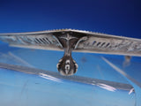 English Silver Tray with Pierced Border and Lion Feet for Inkwell (#4262)