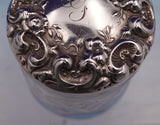 La Pierre Sterling Silver and Glass Dresser Jar with GW Interior #466 (#9162)