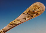 Lap Over Tiffany & Co Sterling Silver Ice Cream Spoon Applied Flowers c1880's