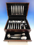 Contempra House Sterling Silver Flatware Set Service 43 pcs Mid-Century Modern