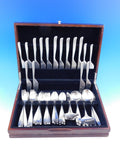 Lauffer Design 2 Stainless Steel Flatware Set for 8 Service 51 Pieces Estate