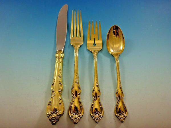 Spanish Provincial Vermeil By Towle Sterling Regular Size Place Setting(s) 4pc