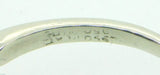 Platinum .63ct Blue Genuine Natural Sapphire Solitaire Ring Size 4.5 (#J4215)