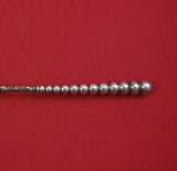 Dominick and Haff Sterling Silver Salad Serving Fork All Sterling Beaded 9 1/8"