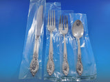 Rose Elegance by Lunt Sterling Silver Flatware Set for 12 Service 68 pcs Unused