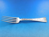 Lap Over Edge Etched by Tiffany & Co. Sterling Dinner Fork Star Design 8"