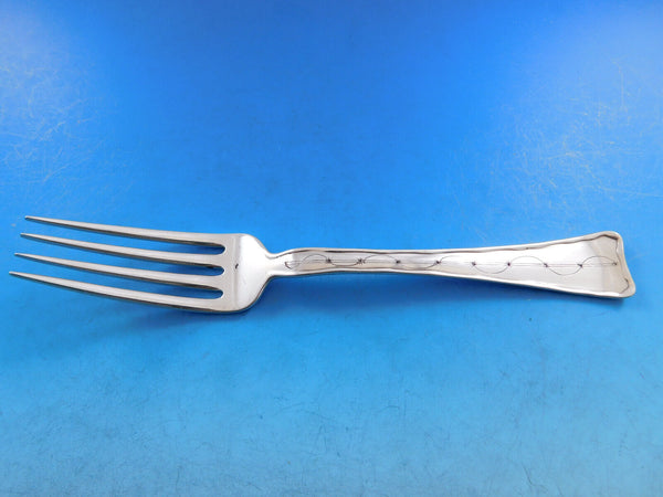 Lap Over Edge Etched by Tiffany & Co. Sterling Dinner Fork Star Design 8"