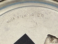 Sterling Silver Nut Cup Set 6pc Various Repoussed Dogs 1/4" x 2 5/8" (#6807)