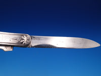 Medallion by Wood & Hughes Coin Silver Pocket Knife 5 1/4" (#7739)