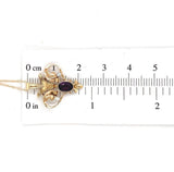 10k Yellow Gold Pendant with Purple Paste and Seed Pearls (#J6167)