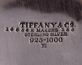 Tiffany and Co Sterling Silver Bowl #16858E/186 Acid Etched Floral Design #0666