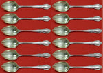 Legato By Towle Sterling Silver Grapefruit Spoon Custom Set 12 pcs Fluted 6"