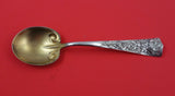 Chrysanthemum by Shiebler Sterling Silver Preserve Spoon GW 6 3/4"