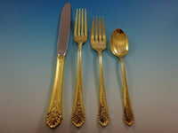 Royal Windsor Gold by Towle Sterling Silver Flatware Set For 6 Service Vermeil