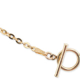 14k Yellow Gold Heart Locket with Cable Chain 18.5" and Toggle Clasp (#J7184)
