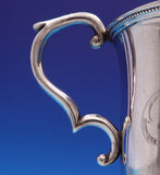 Tifft and Whiting Coin Silver Baby Cup Footed with Engraved Scrollwork (#9080)