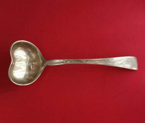 Lap Over Edge Acid Etched by Tiffany and Co Sterling Silver Soup Ladle 13 1/2"