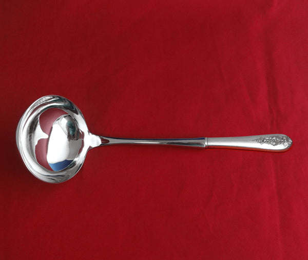 Pendant of Fruit by Lunt Sterling Silver Soup Ladle HH WS Custom Made 10 1/2"