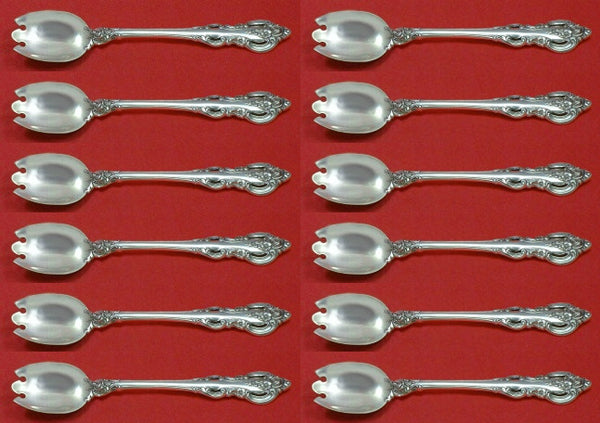 El Grandee by Towle Sterling Silver Ice Cream Dessert Fork Custom Set 12pc 6"