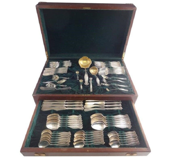 Empire by Towle Sterling Silver Flatware Set Service 79 Pieces Vintage Chest