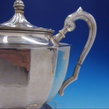 Austrian Silver 8" x 11" Tea Pot with Fluted Body made in Pest Vintage (#4254)