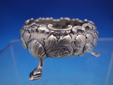 Coin Silver Salt Cellar Master Repousse Flowers Unmarked (#6938)