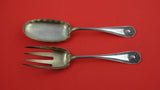 Newport Shell by Frank Smith Sterling Silver Salad Serving Set FH AS 8 1/2"
