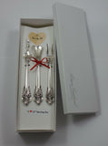 Grande Baroque by Wallace Sterling Silver I Love You Serving Set Valentines Gift