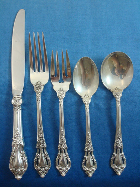 Eloquence by Lunt Sterling Silver Flatware Service for 12 Set 63 Pieces