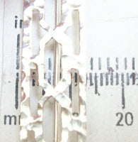 Arts and Crafts Sterling Hammered Geometric Bar Pin (#J2702)