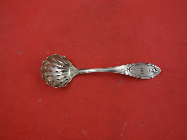 Olive by William Gale / JE Caldwell Coin Silver Sugar Sifter Ladle AS 6 1/2"
