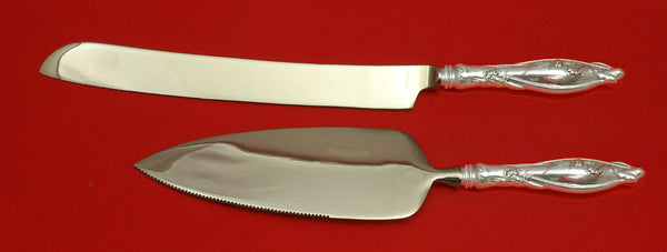 Mille Fleurs by International Sterling Silver Wedding Cake Set Server 2pc Custom