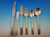 Queens Lace by International Sterling Silver Flatware GROUP 35 pieces - SPECIAL