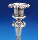 Matthew Boulton English Georgian Sterling Silver Candlestick Pair 9 1/8" (#8434)
