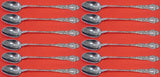 Lily by Frank Whiting Sterling Silver Iced Tea Spoon Set of 12 pcs 7 1/2"