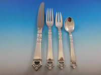 Danish Crown by Frigast Sterling Silver Dinner Size Place Setting(s) 4-Piece