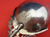 Bust Gorham Sterling Silver Cracker Spoon Long Applied Detail Helmeted Man 11"