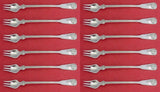 Shell and Thread by Tiffany and Co Sterling Silver Cocktail Fork Set 12 pcs 6"
