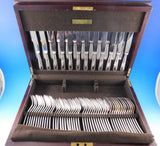 Perles by Christofle Sterling Silver Flatware Service 12 Set 132 pcs Fitted Box